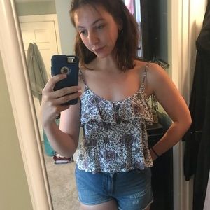 LA Hearts crop top size medium